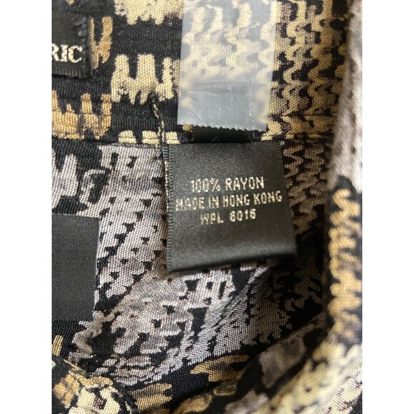 Vintage Countess Mara Rayon Shirt L 90s Abstract Geometric Hawaiian Shirt Resort - Picture 6 of 8